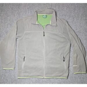 Vintage L.L.‎ Bean Polartec Fleece Full Zip Jacket Men's Large Tall Gray Outdoor